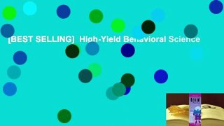 [BEST SELLING]  High-Yield Behavioral Science