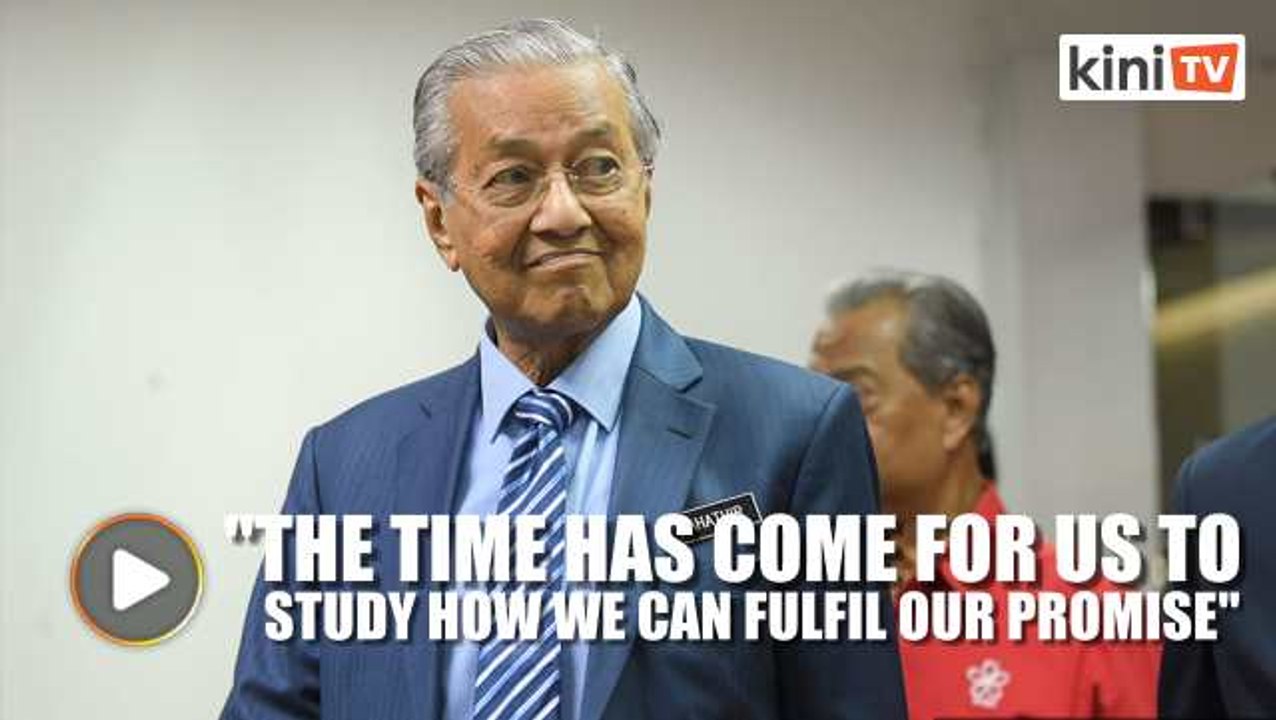 Dr M: Committee will be formed to look at fulfilling Harapan's manifesto pledges