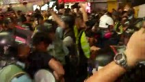 Fresh clashes in Hong Kong after huge march to China station