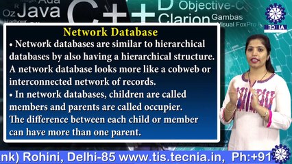 Ms. Arti Bajaj ||Types of DBMS || MCA || TIAS || TECNIA TV