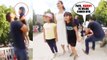 Taimur Ali Khan MOM Kareena Kapoor & Saif Ali Khan Snapped with little fans in icc world cup 2019