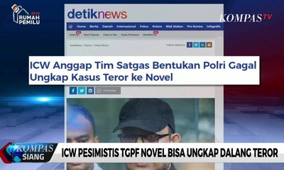 ICW Pesimistis TGPF Novel Bisa Ungkap Dalang Teror