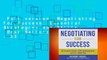 Full version  Negotiating for Success: Essential Strategies and Skills  Best Sellers Rank : #3