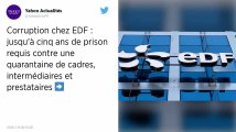 Corruption chez EDF : jusqu’à cinq ans de prison requis contre une quarantaine de personnes