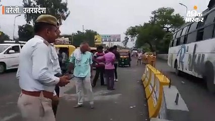 जयपुर से बरेली आ रही बस में लगी आग