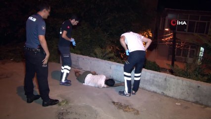 Alkollü sürücü yol ortasında uyuyakaldı