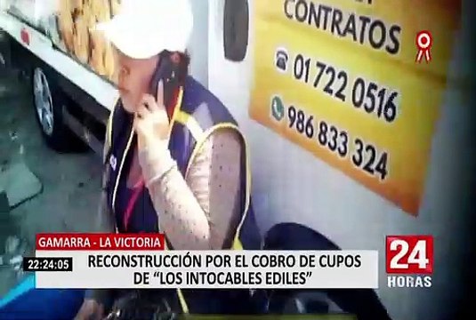 La Victoria: realizan reconstrucción por el cobro de cupos de “los Intocables ediles”