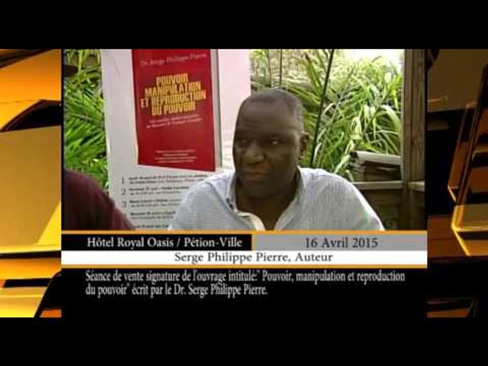 Dr. Serge Philippe Pierre a signé son nouveau ouvrage