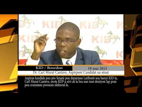 L'intervention du aspirant candidat au Sénat, Dr Carl Murat Cantave sur le processus électoral