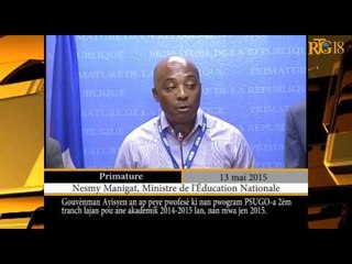 RTG.-  Le Gouvernement haïtien annonce le paiement du 2e tranche du programme PSUGO