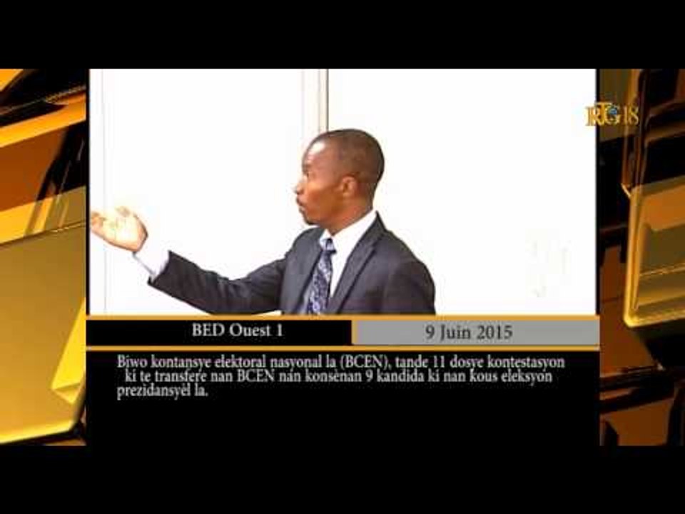 Le BCEN a tranché  11 recours aux contestations des candidats à la présidence
