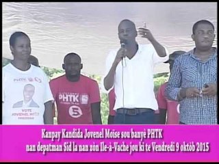 Jovenel Moïse / Ile-à-Vache / 9 octobre 2015.#