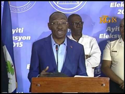 Le gouvernement haïtien a fait le point sur le déroulement de la journée électorale en Haïti.