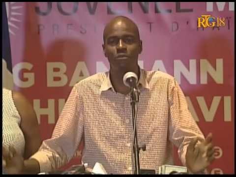 Le candidat à la présidence du PHTK, Jovenel MOISE remercie la population haïtienne.