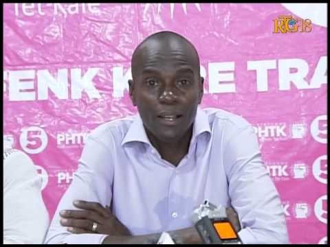 Le candidat à la présidence du PHTK, Jovenel MOISE remercie la population haïtienne.