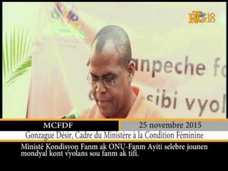 Journée internationale pour l'élimination de la violence contre les femmes.