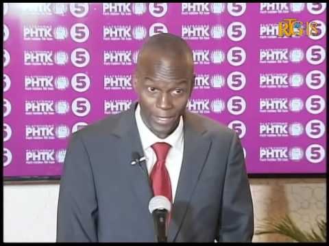 Le candidat à la présidence du PHTK, Jovenel MOISE est intervenu sur le processus électoral.