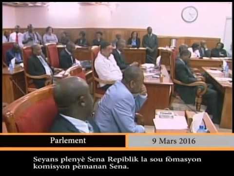 Parlement haitien / Séance Plénière 9 mars 2016