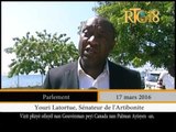 L'Ambassadeur du Canada en Haiti, Paula Caldwell St-Onge a effectué une visite au parlement haïtien.