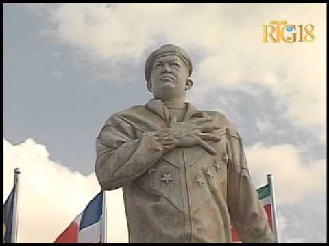 Haïti.- Inauguration place Hugo Chavez