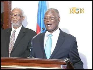 Jocelerme Privert / Départ pour Nations-Unies