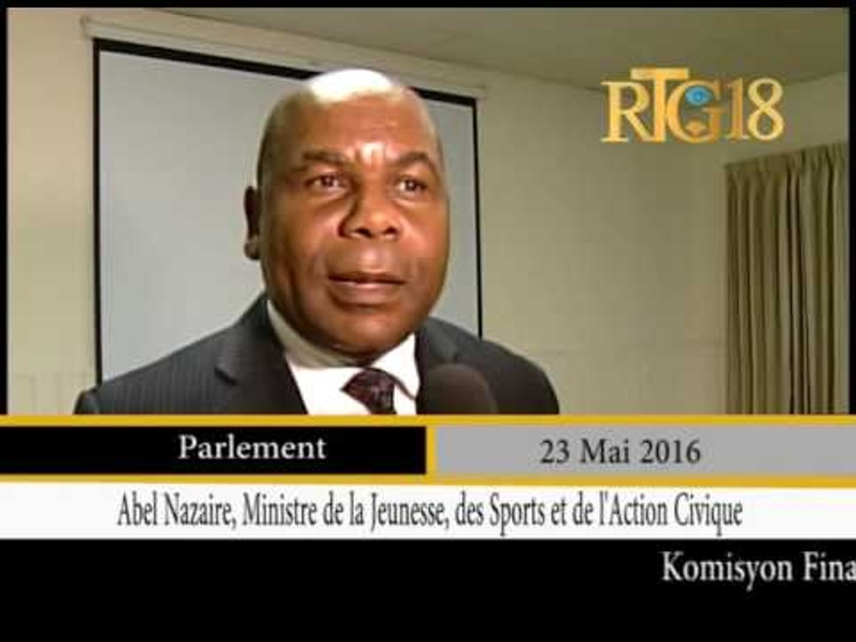 Parlement haïtien.- Rencontre entre le Ministre Abel Nazaire et la Commission des Finances.