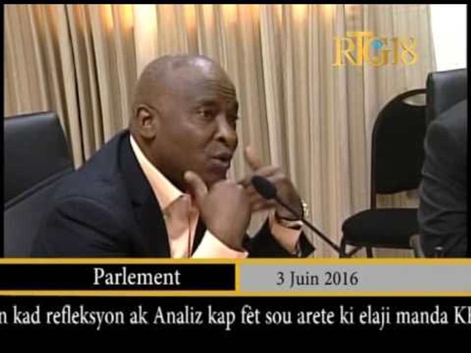 Parlement haïtien.- Séance de travail