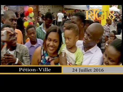 Jovenel MOISE, le candidat à la présidence a participé à la 2e édition de la Foire Unibank .