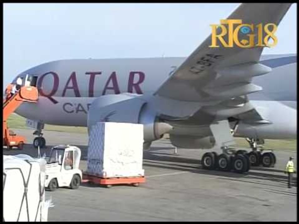 Le  CEP a réçu des kits électoraux  à l'Aéroport Toussaint Louverture de Port-au-Prince