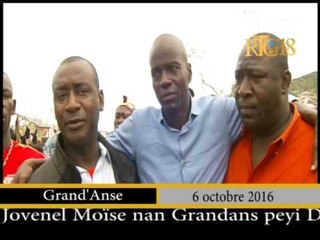 Jovenel Moise en visite dans le département de la Grand'Anse