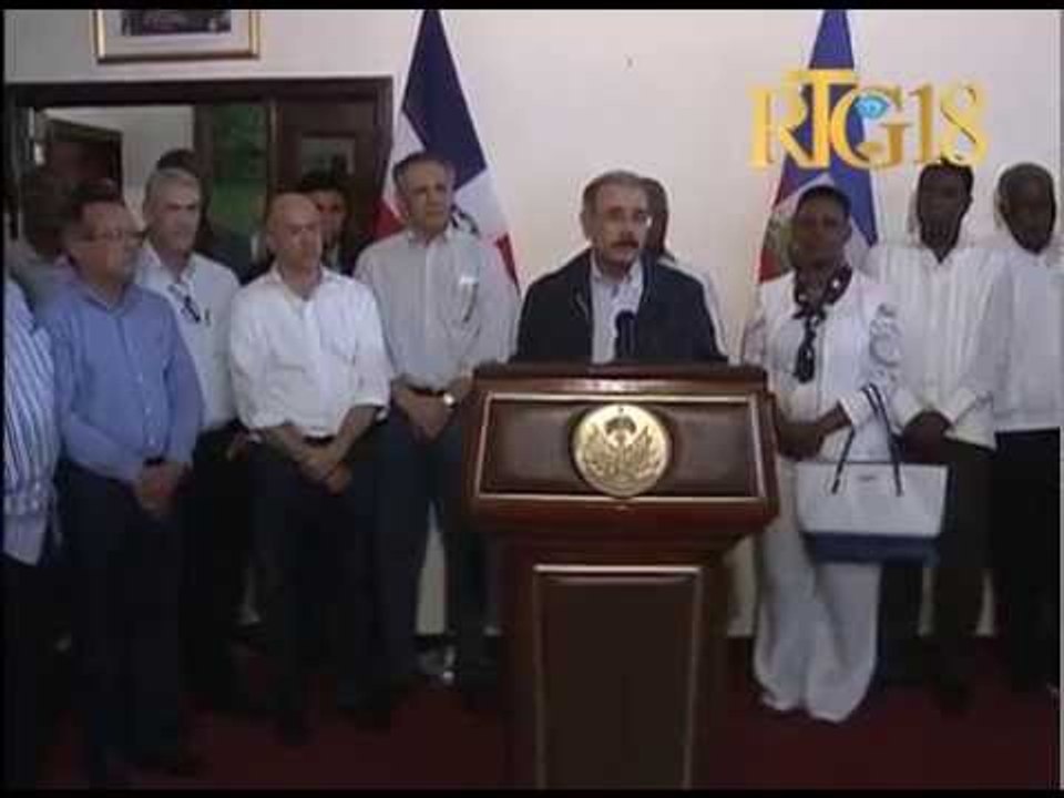 Danilo Medina, le président de la République dominicaine a visité Haïti.