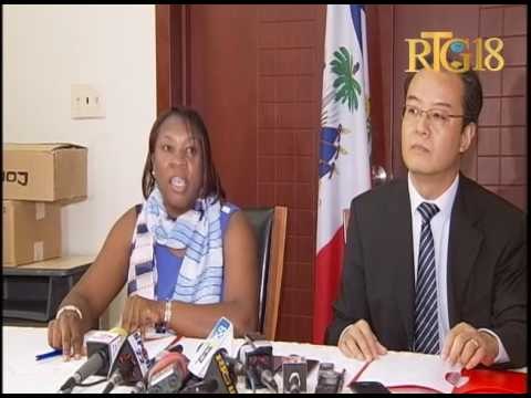 Haïti.- Le Bureau commercial de Chine en Haïti fait don de matériel au gouvernement haïtien