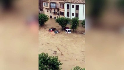 Imágenes de las inundaciones en Tafalla