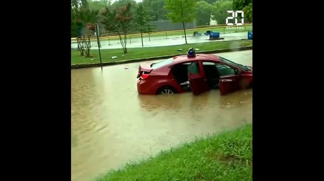 Inondations spectaculaires à Washington après des pluies torrentielles