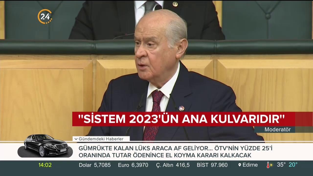 Bahçeli konuştu
