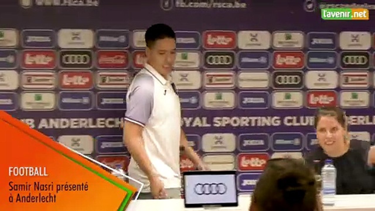 L'Avenir - Football : Samir Nasri présenté officiellement à Anderlecht