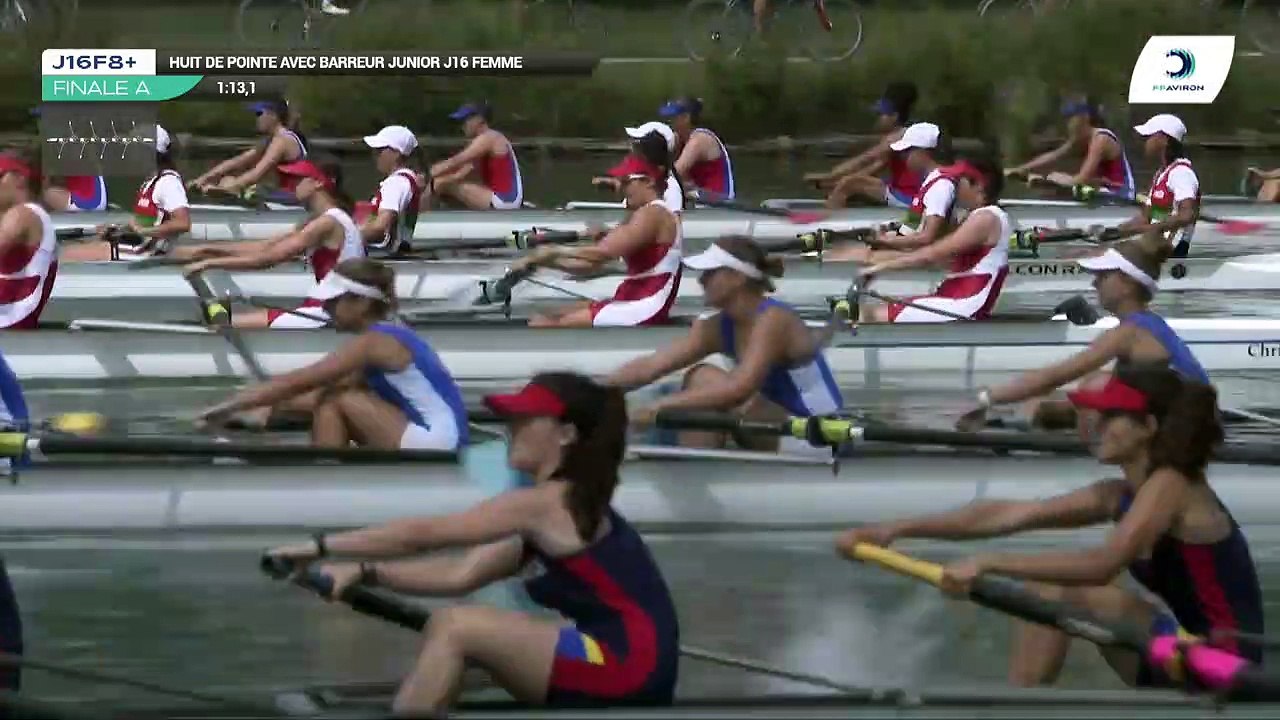 Championnat de France J16 Bateaux longs Libourne 2019 - Finale du huit barré femmes-J16F8+