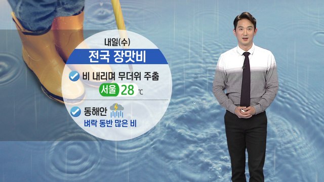 [날씨] 내일 전국에 장맛비...동해안 벼락 동반 200mm↑호우 / YTN