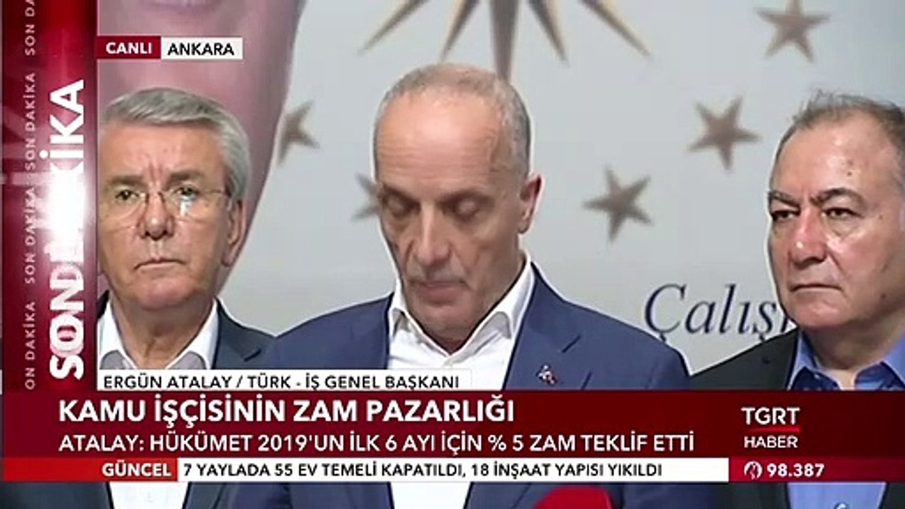 Türk-İş Başkanı Ergün Atalay’dan Kamu İşçilerine Zam Açıklaması