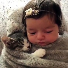 Cette petite princesse ne dort jamais sans son meilleur ami. Adorable !
