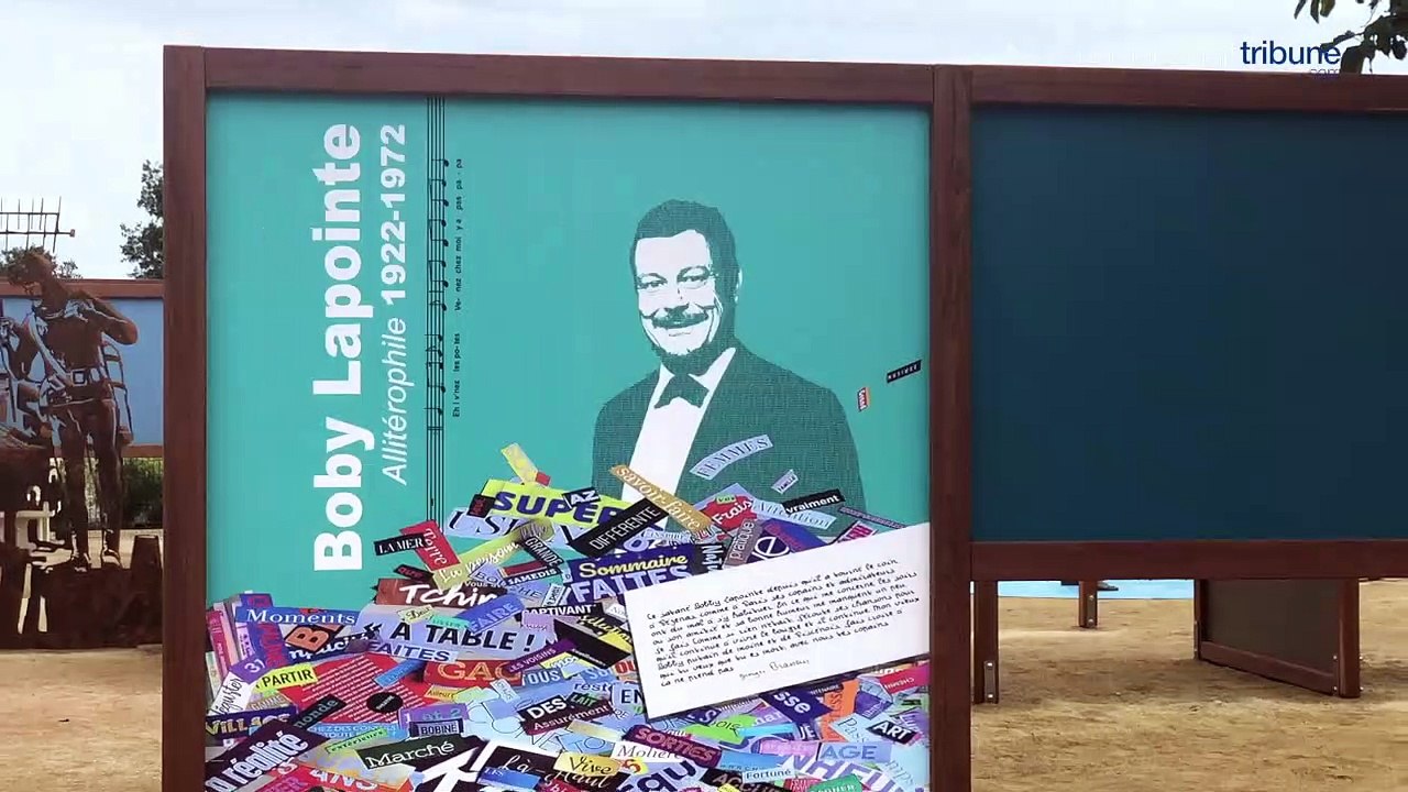 BEZIERS MONTBLANC - Hommage à Boby Lapointe sur l'aire de repos de l'A9