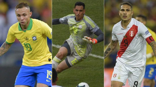 O balanço da Copa América dos jogadores que atuam no Brasil