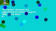 Full version  Business and Legal Forms for Interior Designers  Best Sellers Rank : #1