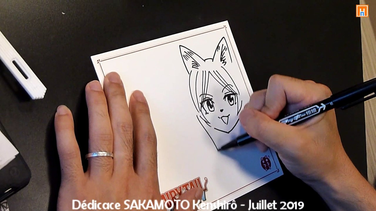 Dédicace SAKAMOTO Kenshirô - Auteur Fairy Tail -  La Grande Aventure d'Happy