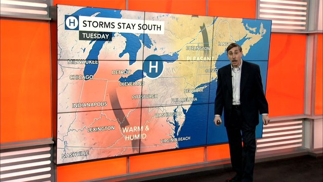 Warmer weather moves into east, checking for tropical development in the Gulf