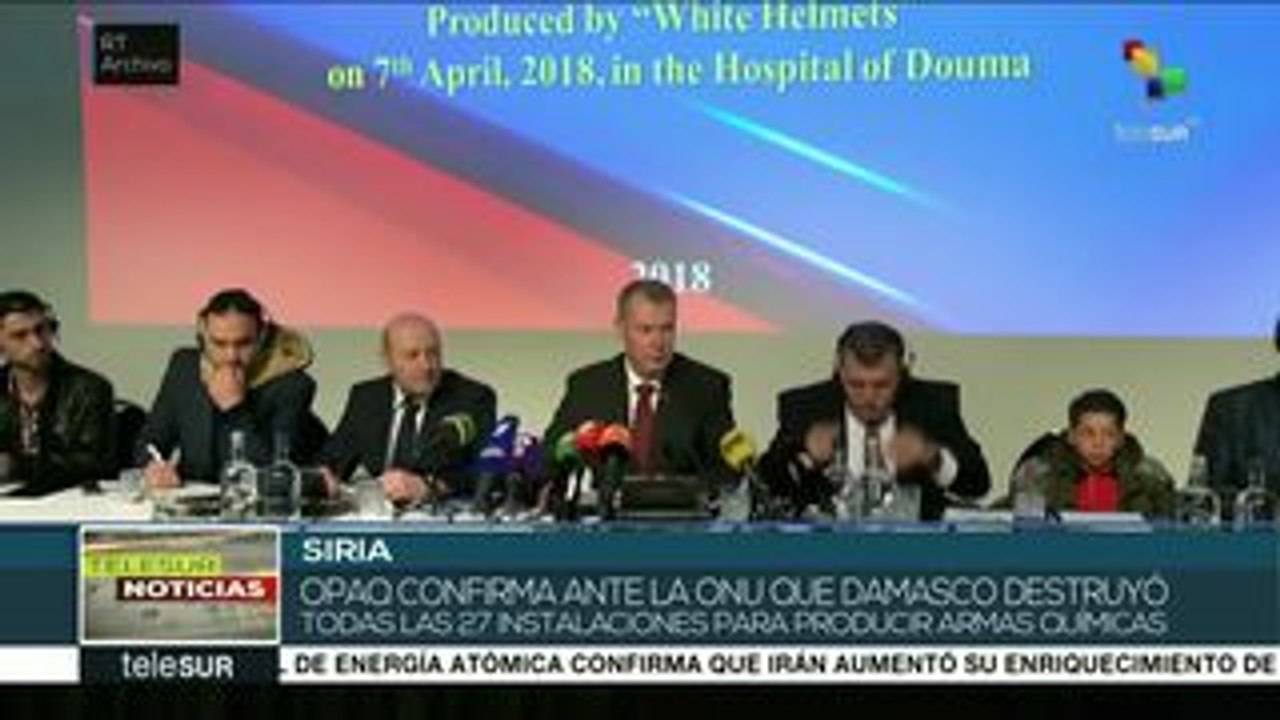 Confirma director de OPAQ que Siria destruyó plantas de armas químicas