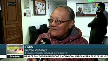 Perú: realizan audiencia con víctimas de contaminación metálica