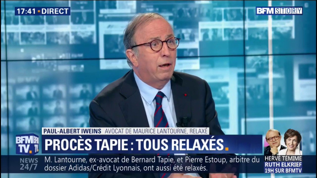 Relaxe de Bernard Tapie: l'avocat de Maurice Lantourne dénonce "un procès en sorcellerie, en réputation"
