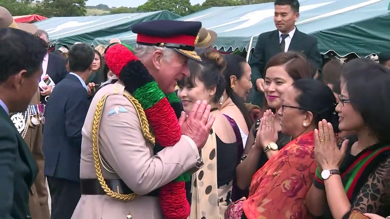 Prince Charles joins Royal Gurkha Rifles on 25t...