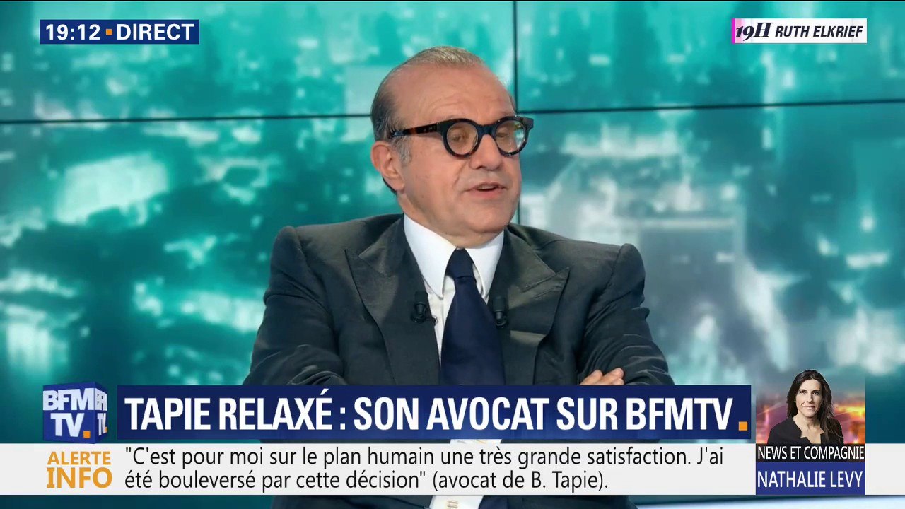 Bernard Tapie relaxé: pour son avocat, "ce qui a été décisif, c'est que nous sommes tombés dans un vrai procès"